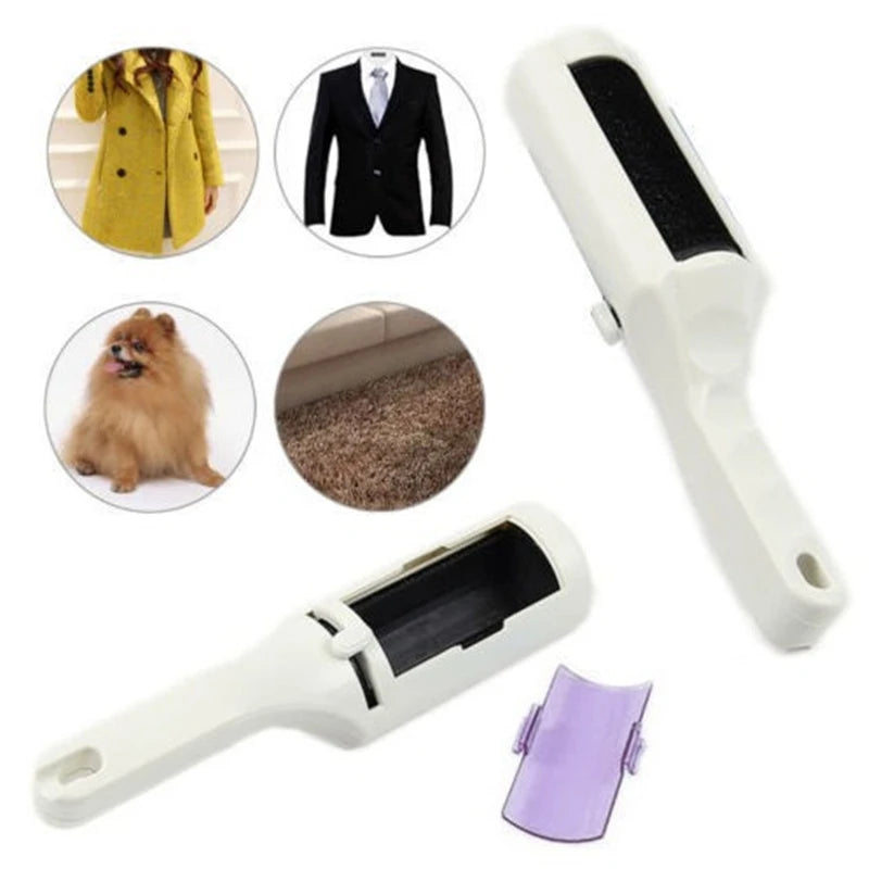Fur Remover Sweeper Shaver With Clothes Brush Clothing Lint Dust Coat Sticky Remove Pets Hair Cleaner Rotated Brush