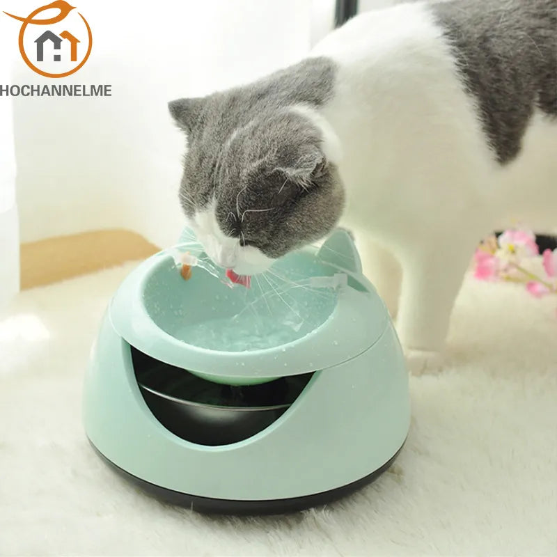 Automatic Luminous Pets Water Fountain For Cats Fountain Dogs USB Electric Water Dispenser Drinking Bowls For A Cat